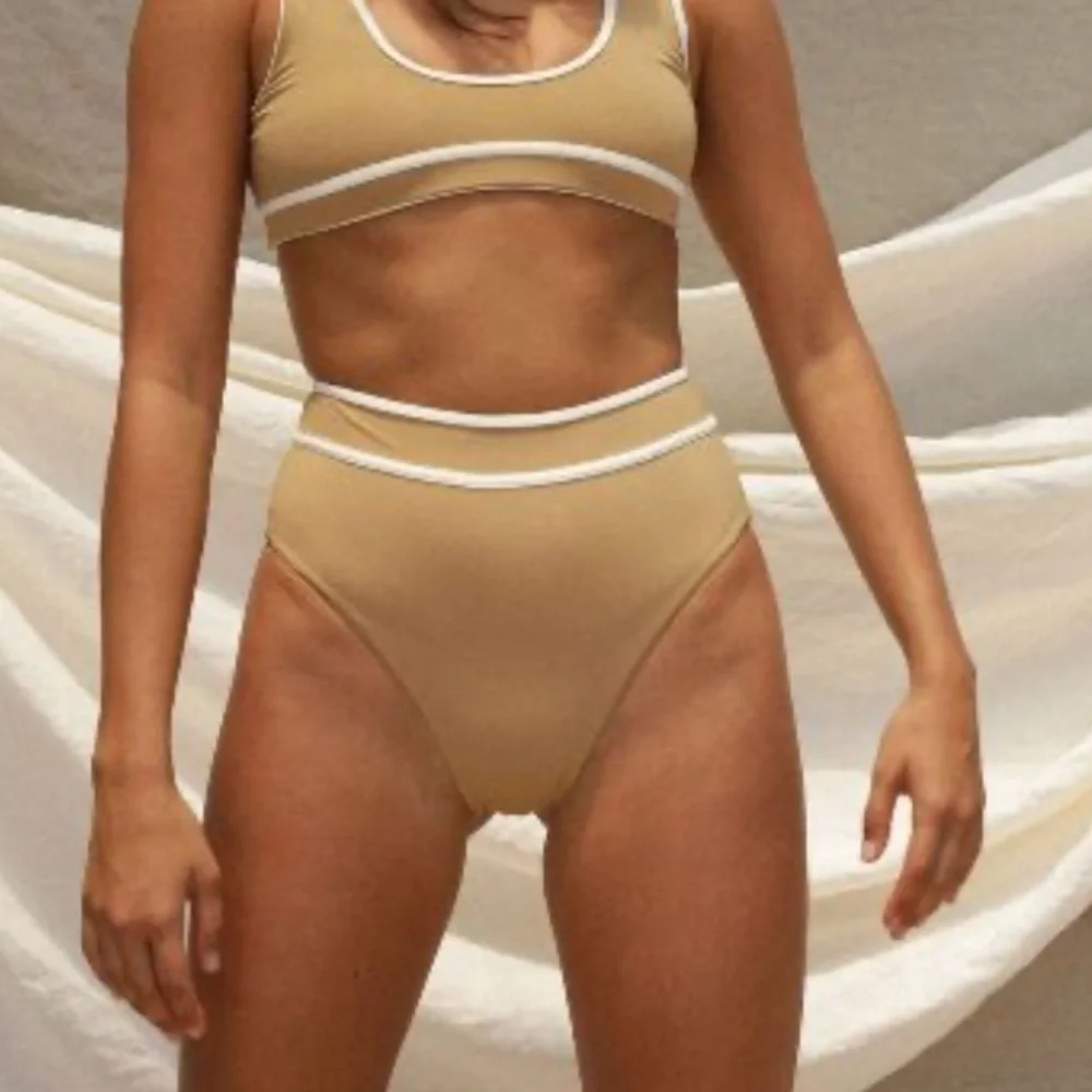 New! Stone Fox Swim juniper bikini bottom tannin nwt 28947